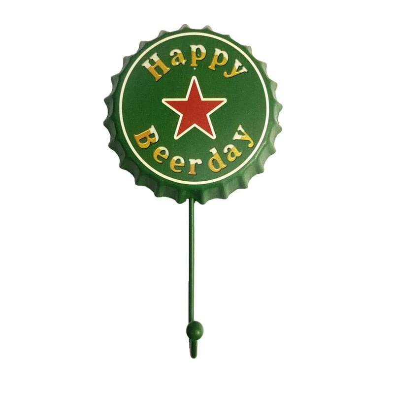 Gancho de Parede Retro Cerveja Decorativo Gancho de Parede Paneshopping.com Happy Heineken 