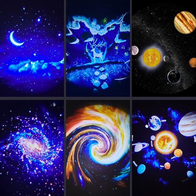 Luminária de Estrelinhas e de Galáxias - 7 Modos em LED 360° Loja 