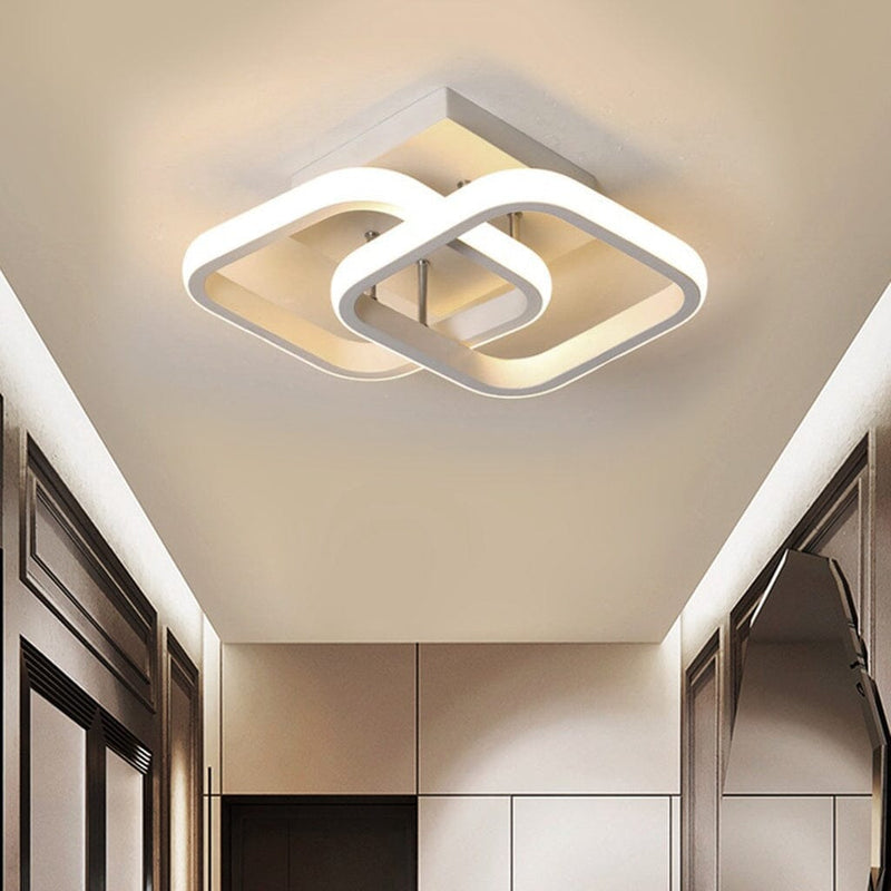 Lustre Para Sala Moderno em LED Lustre Para Sala Moderno em LED Loja Branco - Quadrado 