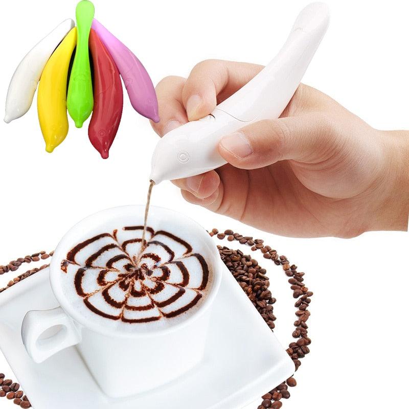 Caneta Decoradora Pen Art Coffee para Café, Cappuccino e Confeitaria 0 Paneshopping.com 