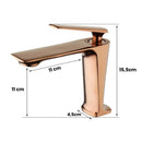 Torneira Monocomando Stella Rose Gold