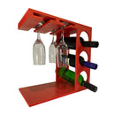 Adega Decoração Rustica de Vinhos e Taças Gourmet Armário Para Vinhos Paneshopping.com Vermelha 