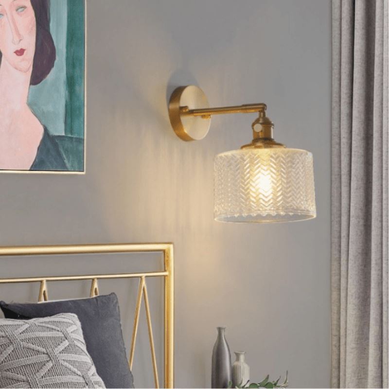 Arandela Vintage Metal e Vidro Iluminação 27 (284,67) Casas Gael 