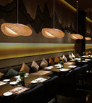 Bamboo Hanging Lamp Pendant Ceiling Light Rattan Wicker Lustre Hand Knit Braiding Suspended Home Dining люстра потолочная Paneshopping.com 