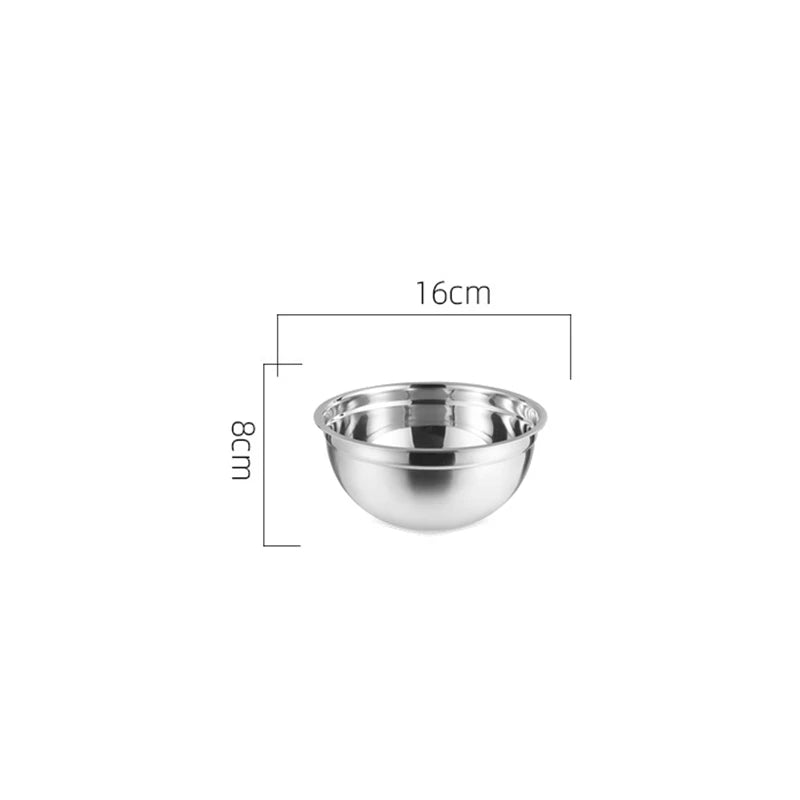Conjunto de Tigelas em Aço Inoxidável Jogo de Tigelas de Aço Paneshopping.com 16cm bowl 