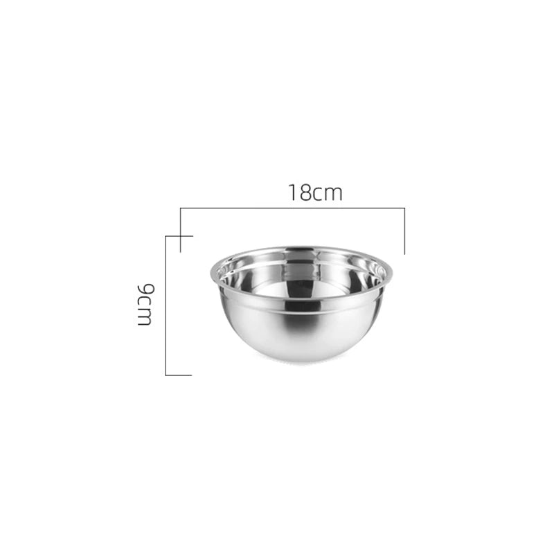 Conjunto de Tigelas em Aço Inoxidável Jogo de Tigelas de Aço Paneshopping.com 18cm bowl 
