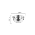 Conjunto de Tigelas em Aço Inoxidável Jogo de Tigelas de Aço Paneshopping.com 20cm bowl 