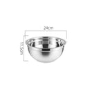 Conjunto de Tigelas em Aço Inoxidável Jogo de Tigelas de Aço Paneshopping.com 24cm bowl 