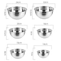 Conjunto de Tigelas em Aço Inoxidável Jogo de Tigelas de Aço Paneshopping.com Conjunto com 6 Tigelas tamanho de 14 a 24cm Bowls 