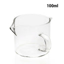 Copo de medição de café expresso com cabo de madeira. 0 casa,mesa e jardim 100ml Taça Sem escala 