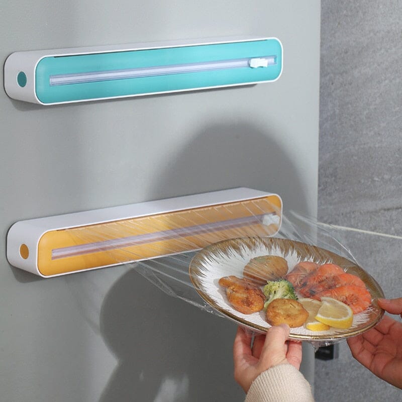 Dispensador plástico do envoltório para o filme aderente. 0 casa,mesa e jardim 
