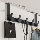 Ganchos para porta 0 casa,mesa e jardim 5 ganchos curtos pretos 