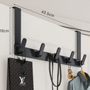 Ganchos para porta 0 casa,mesa e jardim 5 ganchos longos pretos 