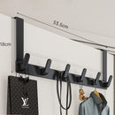 Ganchos para porta 0 casa,mesa e jardim 6 ganchos longos pretos 