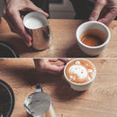 Jarro de café do aço inoxidável. 0 casa,mesa e jardim 