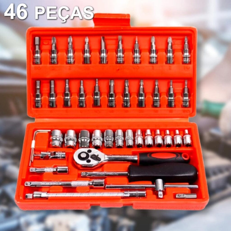 Kit De Ferramentas Multiuso 46 Peças Kit De Ferramentas Multiuso 46 Peças Paneshopping.com 