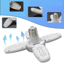 Lâmpada LED dobrável em forma de ventilador. 0 casa,mesa e jardim 