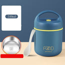 Lancheira de aço inoxidável 304 para crianças. 0 casa,mesa e jardim Azul 510ML 