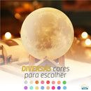 Luminaria 3D Touch Lua Cheia Abajur LED Decoração USB RGB Luminaria 3D Touch Lua Cheia Abajur LED Decoração USB RGB Paneshopping.com 