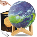 Luminaria 3D Touch Lua Cheia Abajur LED Decoração USB RGB Luminaria 3D Touch Lua Cheia Abajur LED Decoração USB RGB Paneshopping.com 