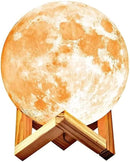 Luminaria 3D Touch Lua Cheia Abajur LED Decoração USB RGB Tu acha AKI 