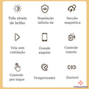 Luminária de Mesa para Estudo LED Recarregável Luminária de Mesa para Estudo LED Recarregável Paneshopping.com 