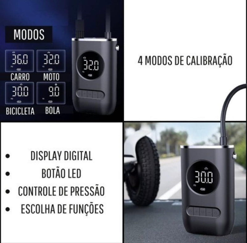 Mini Bomba de Ar Portátil para Carros CASA, COZINHA E DECORAÇÃO 