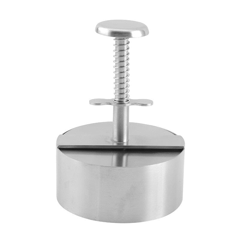 Molde para carne de Hamburger de aço inoxidável. 0 casa,mesa e jardim Diâmetro 10.1 CM 
