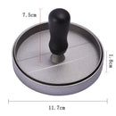 Molde para carne de Hamburger de aço inoxidável. 0 casa,mesa e jardim Diâmetro 11.7 CM 