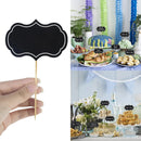 Placas de Preço Mini Lousa Romântica Quadro Negro de Madeira Pacote com 24 PÇS 6x9cm Placa de Preço Paneshopping.com 