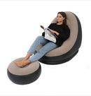 POLTRONA INFLAVEL ULTRA COM PUFF SOFÁ PREGUIÇOSO marketplace 