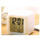 Relógio Cubo Digital Led Colorido Alarme Despertador De Cabeceira Relógio Cubo Digital Led Colorido Alarme Despertador De Cabeceira Paneshopping.com 
