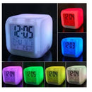 Relógio Cubo Digital Led Colorido Alarme Despertador De Cabeceira Relógio Cubo Digital Led Colorido Alarme Despertador De Cabeceira Paneshopping.com 