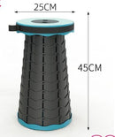 Banco Retrátil Portátil Com Alça - Bolça Banco Colorida Banco Paneshopping.com Azul com Preto 