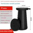 Banco Retrátil Portátil Com Alça - Bolça Banco Colorida Banco Paneshopping.com Black 