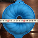 Cake Silicone Mold 9 Inch Gear Shape Mousse Cake Bakeware DIY Toast Bread Baking Tool Chocolate Mold Jelly Pudding Mold 0 Paneshopping.com blue 