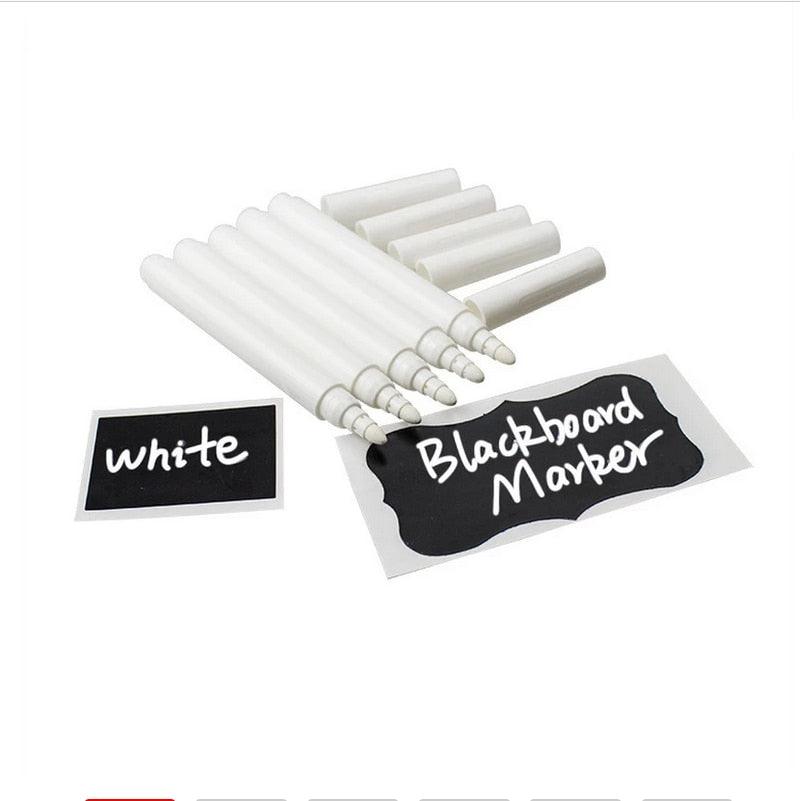 Caneta Giz (Branca) Líquido Apagável p/ Placas de Preço e Etiquetas Pretas Pct c/ 3/5 e 10 Unidades 0 Paneshopping.com 