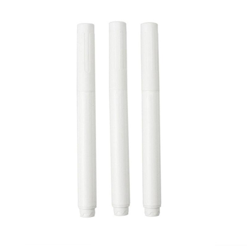 Caneta Giz (Branca) Líquido Apagável p/ Placas de Preço e Etiquetas Pretas Pct c/ 3/5 e 10 Unidades 0 Paneshopping.com 3 Unidades Branca 