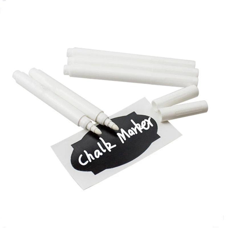Caneta Giz (Branca) Líquido Apagável p/ Placas de Preço e Etiquetas Pretas Pct c/ 3/5 e 10 Unidades 0 Paneshopping.com 