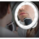 Espelho 360 Graus de Rotação 10x Ampliação Make C/ Luz Led - Beleza Minha loja 