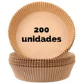 Forma Descartável Para Fritadeira Air Fryer Em Papel Antiaderente Redondo Cozinha shopee 200 UNIDADES 