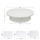 Kit Confeiteiro: 1 Bailarina com 1 Espátula Reta 1 Espátula Angular e 3 Raspadores diferentes para decoração de Bolos Paneshopping.com 