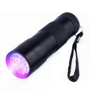 Lanterna 12 Leds Luz Negra Ultra Violeta de Aluminio Minha loja 
