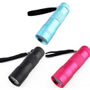 Lanterna 12 Leds Luz Negra Ultra Violeta de Aluminio Minha loja 