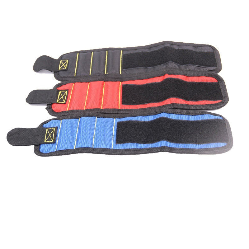 Magnetic Wrist Support Band with Strong Magnets for Holding Screws Nail Bracelet Belt Support Chuck Sports magnetic tool bag 0 Paneshopping.com 