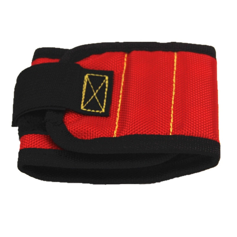 Magnetic Wrist Support Band with Strong Magnets for Holding Screws Nail Bracelet Belt Support Chuck Sports magnetic tool bag 0 Paneshopping.com Red 