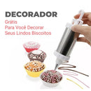 Máquina de Fazer Biscoitos e Petit Four Manual Ultra Maxx *Leve Grátis Um E-book de Receitas de Biscoitos Amanteigados + Um Decorador De Biscoitos Em Inox 0 Paneshopping.com 