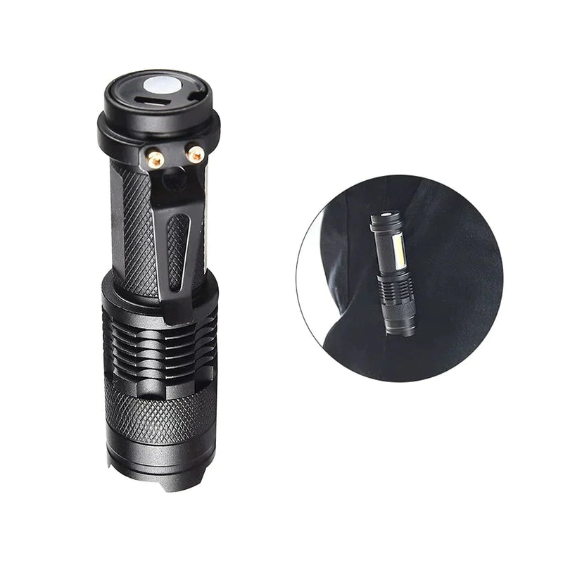 Mini Lanterna Led COB Portatil Usb Recarregavel Tatica Dupla Minha loja 