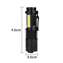 Mini Lanterna Led COB Portatil Usb Recarregavel Tatica Dupla Minha loja 