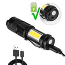Mini Lanterna Led COB Portatil Usb Recarregavel Tatica Dupla Minha loja 